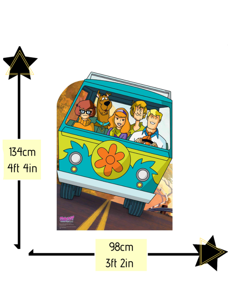 Scooby Doo Mystery Machine Cardboard Cutout Van Stand In Perfect For